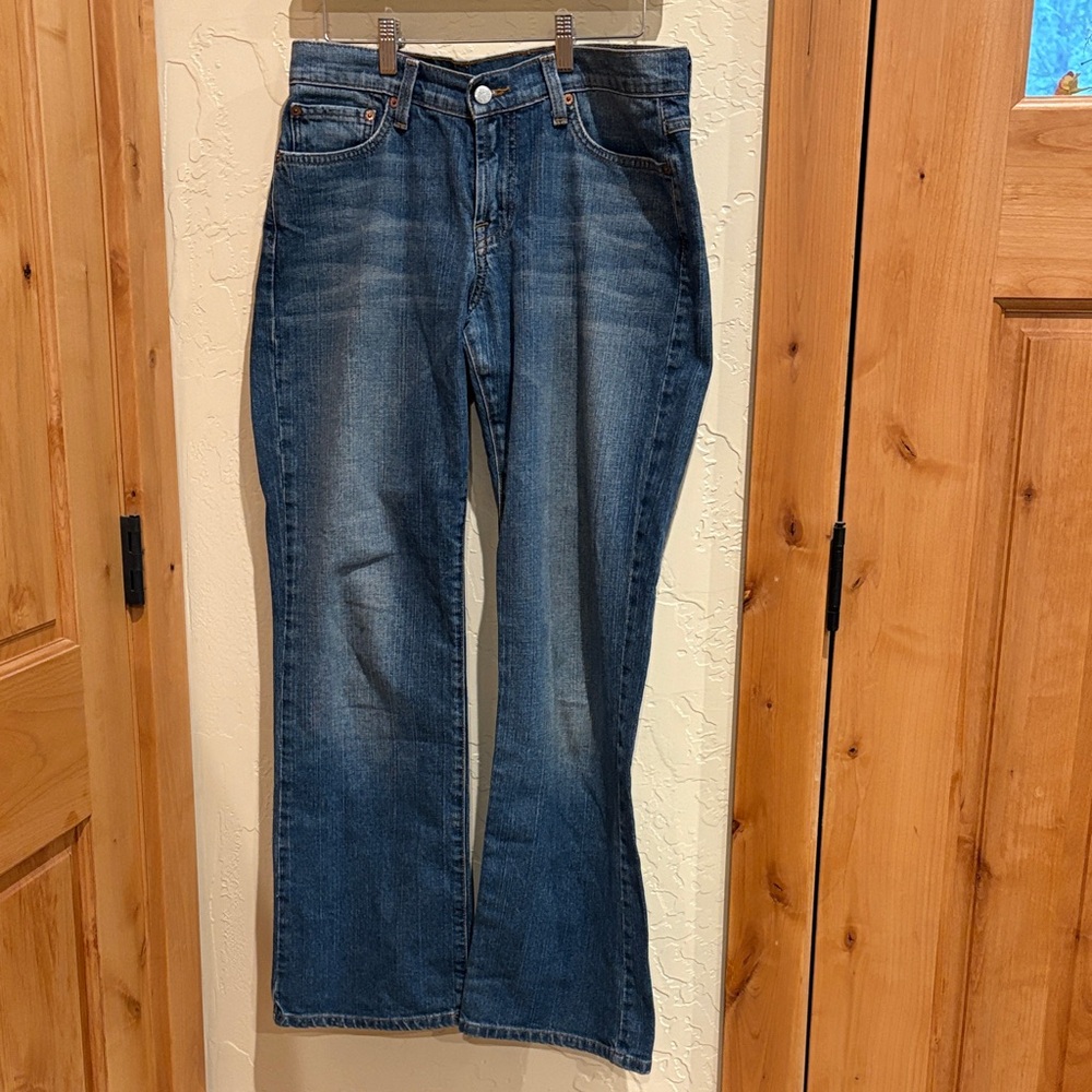 Lucky Dungaree Jeans Rider Fit Relaxed Reg. Length Size 8x29